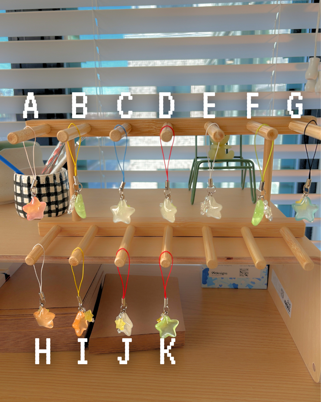 Sparkle star phone charm