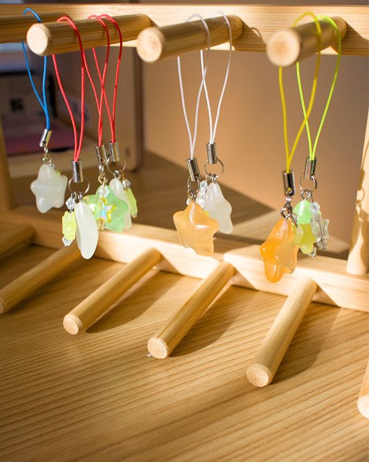 Sparkle star phone charm