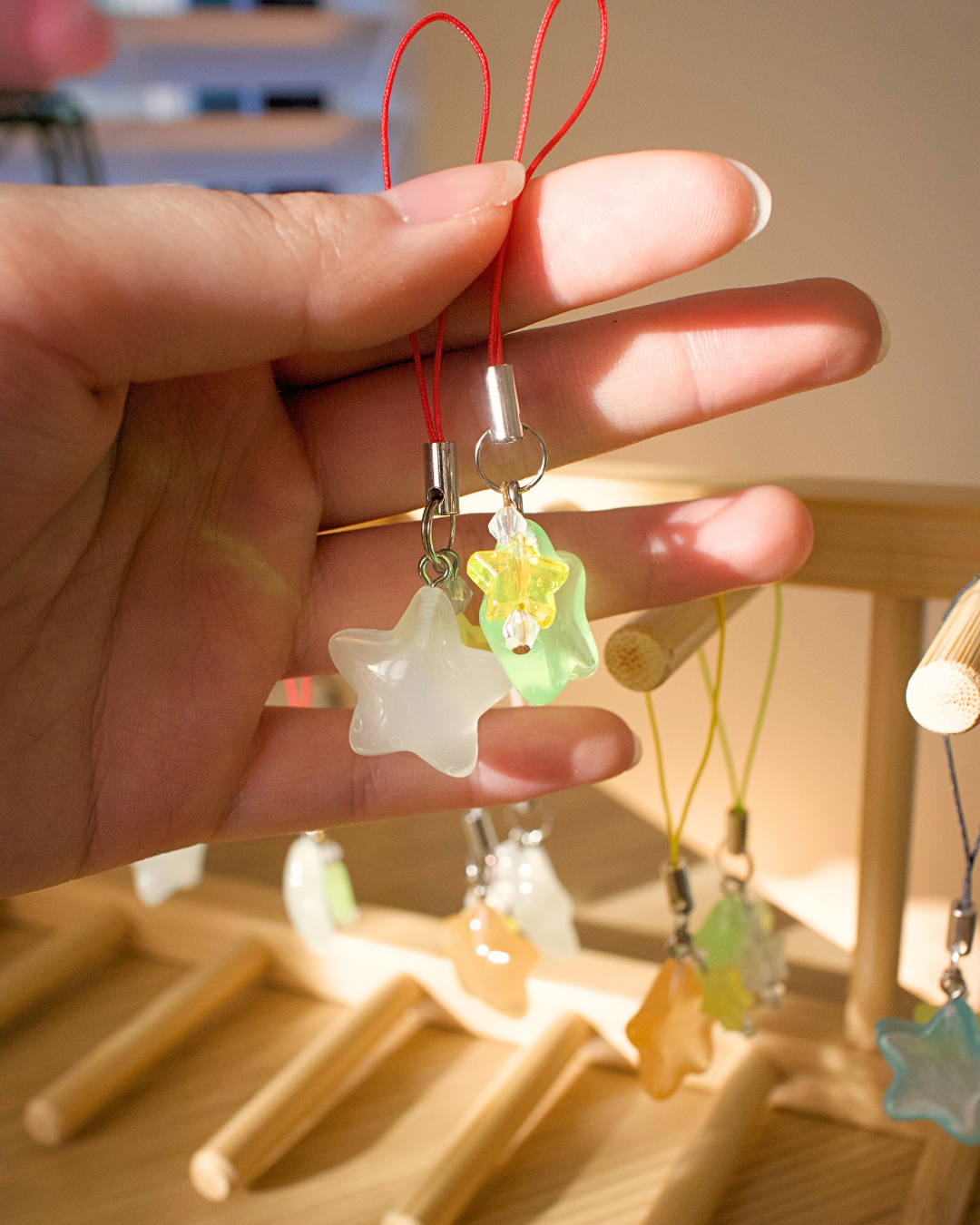 Sparkle star phone charm