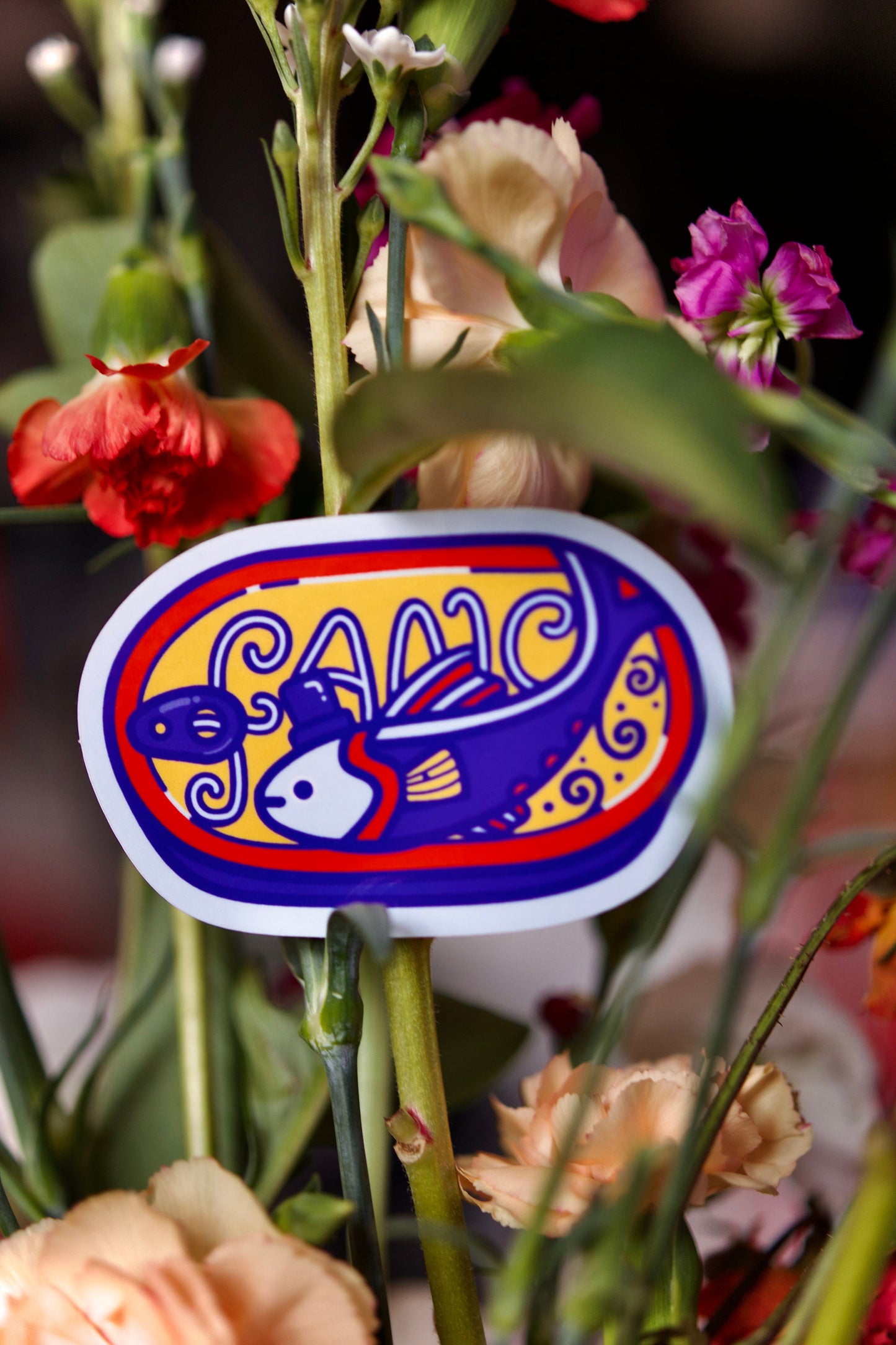 Fancy Fish Sticker | Sardine Sticker | Tinned Fish Sticker | Silly Fish Sticker | Canned Fish Sticker | Laptop Sticker | Vinyl Sticker