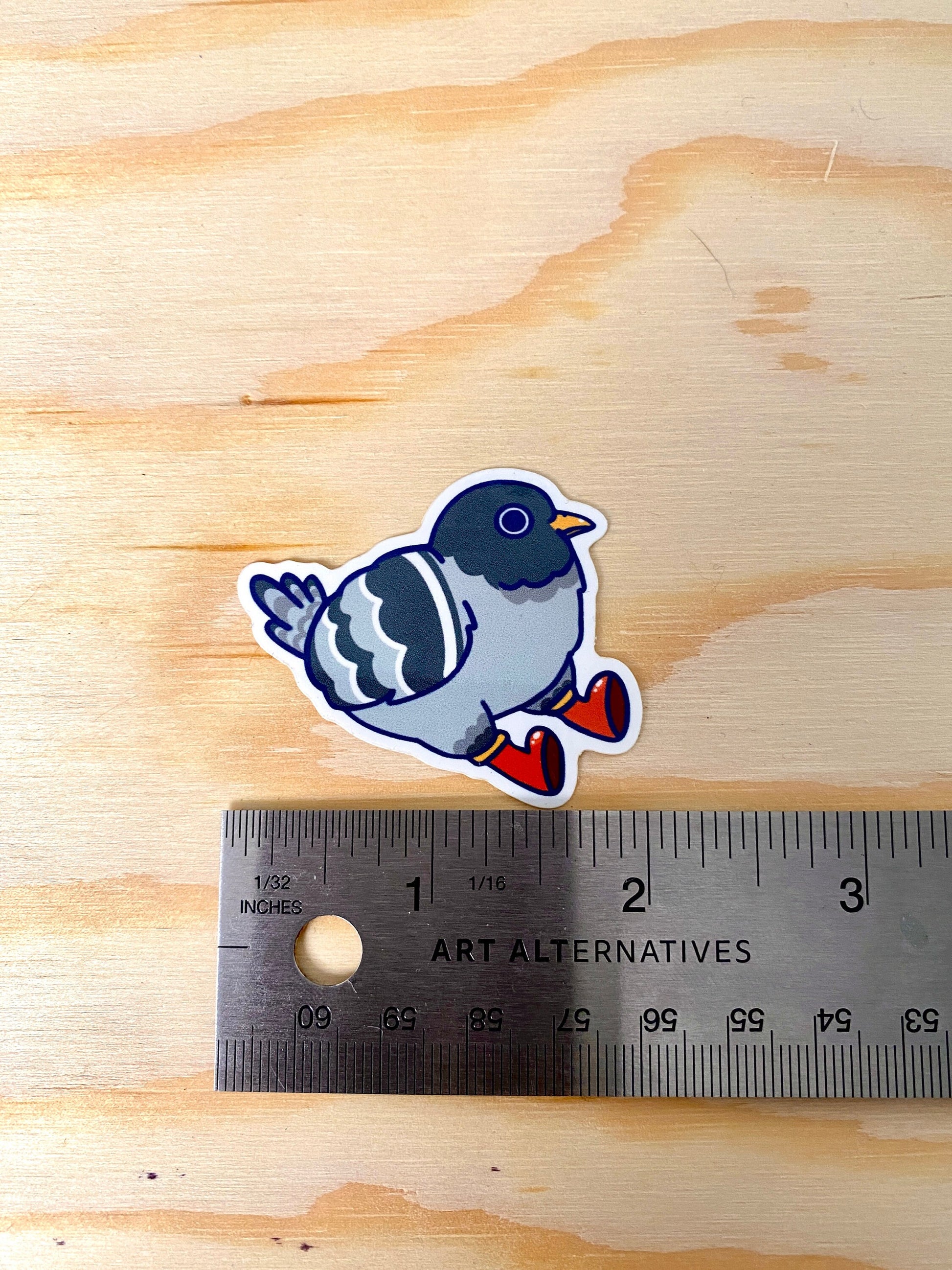 Anxious Pigeon Sticker| Pigeon Stickers | Bird Sticker | Funny Animal Stickers | Laptop Sticker | Vinyl Sticker | Water bottle Sticker