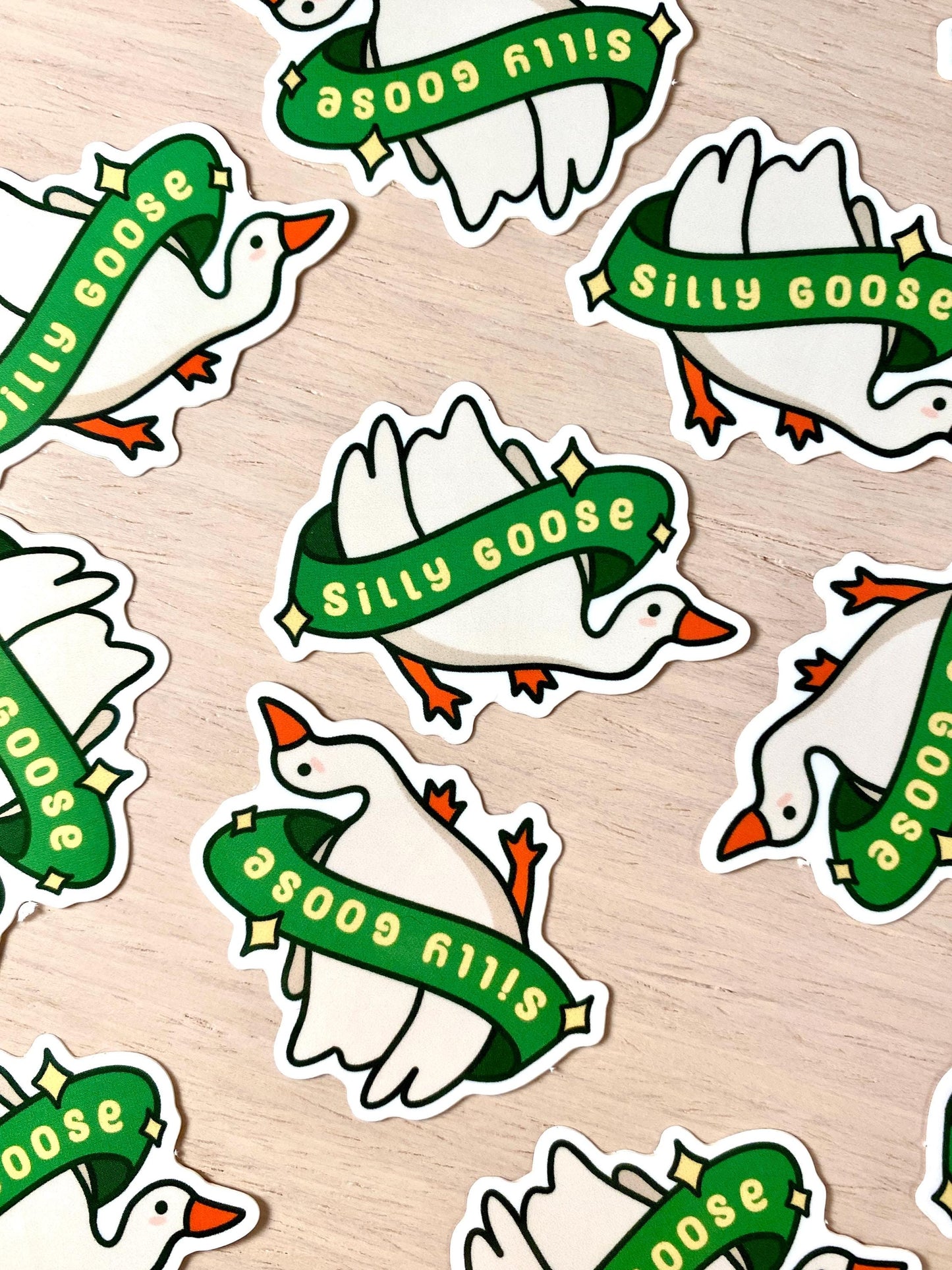 Silly Goose Sticker| Goose Stickers | Bird Sticker | Funny Animal Stickers | Laptop Sticker | Vinyl Sticker | Water bottle Sticker