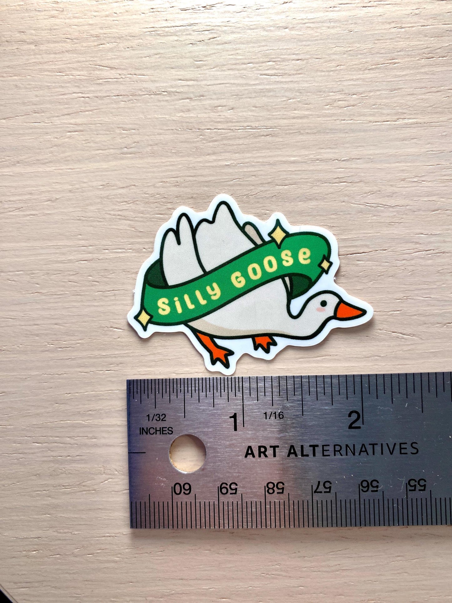 Silly Goose Sticker| Goose Stickers | Bird Sticker | Funny Animal Stickers | Laptop Sticker | Vinyl Sticker | Water bottle Sticker