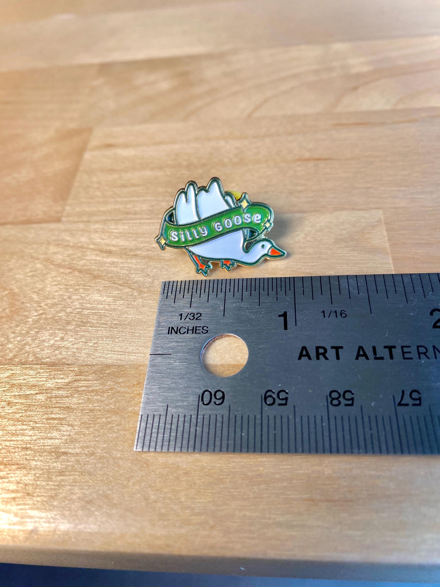 Silly Goose Enamel Pins | Silly Goose Pins | Bird Enamel Pins | Goose Enamel Pins | Cute Animal Pins | Animal Enamel Pins | Bird Pins