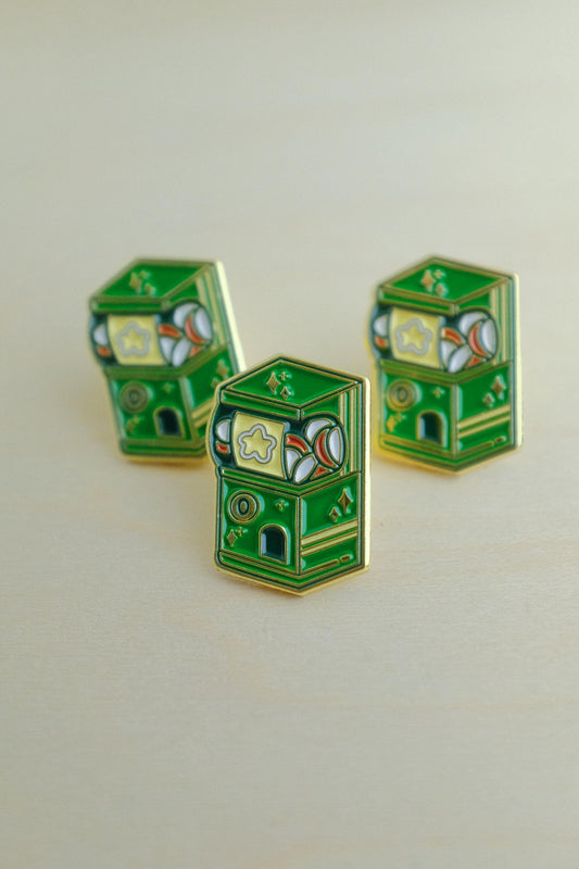 Gashapon Machine Enamel Pins | Gashapon Machine Pins | Gaming Enamel Pins | Vending Machine Enamel Pins | Japanese Pins | Gashapon Machine