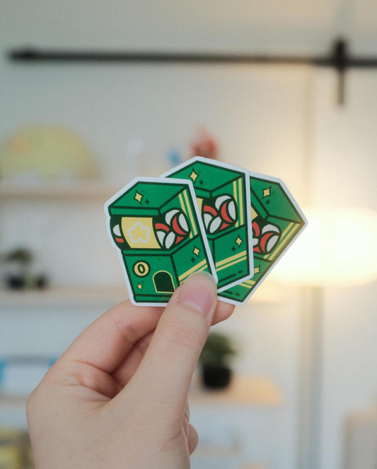 Gashapon Machine Sticker| Gashapon Sticker | Vending Machine Sticker | Nerdy Sticker | Laptop Sticker | Vinyl Sticker | Water bottle Sticker