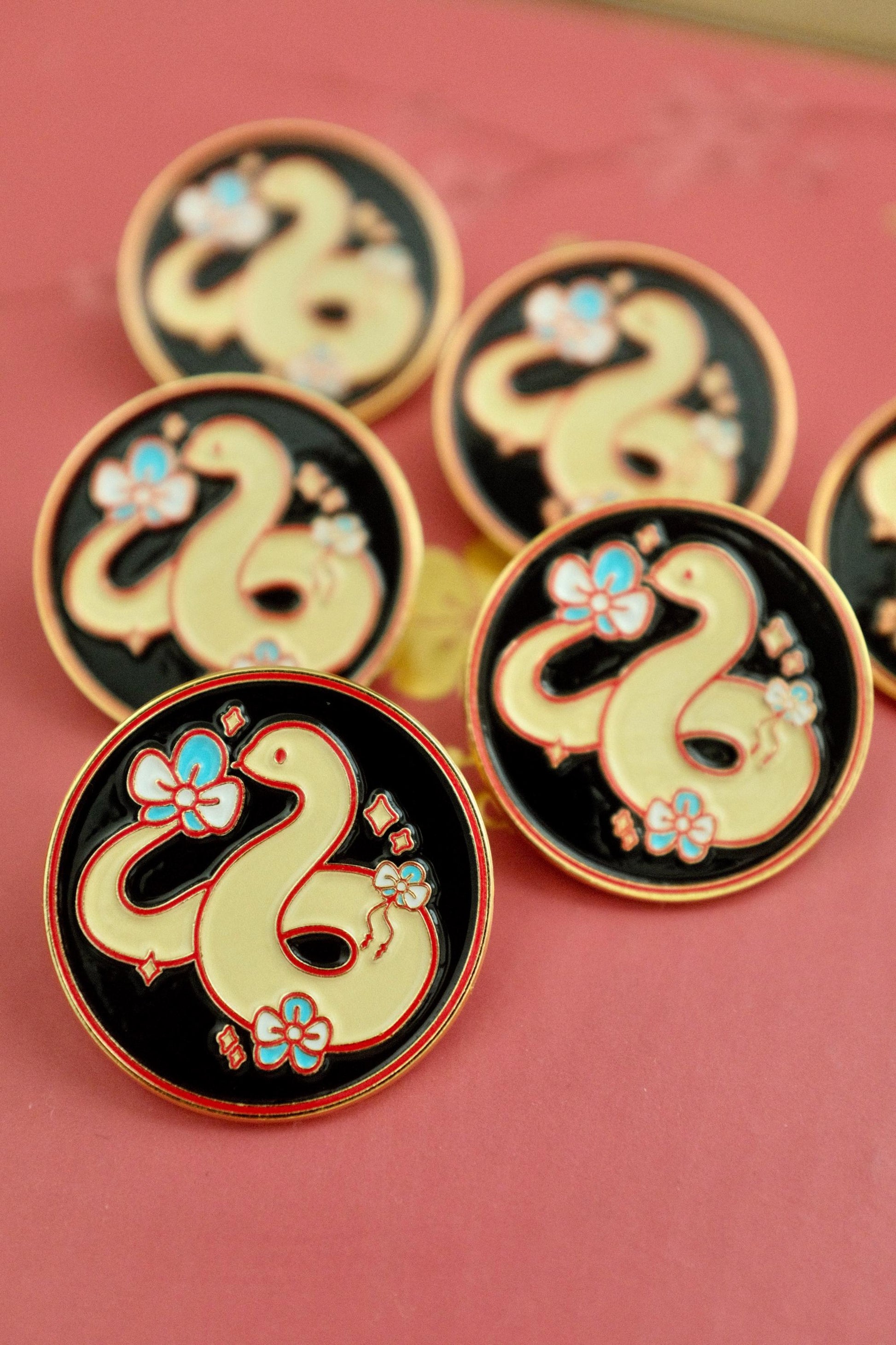 Snake zodiac enamel pin | snake zodiac pin | Chinese zodiac snake | Snake Enamel Pin | Animal Enamel Pin | Chinese zodiac | Cute snake Pin