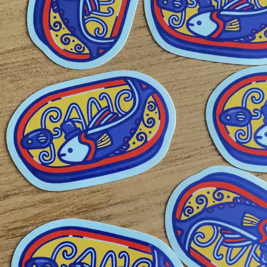 Fancy Fish Sticker | Sardine Sticker | Tinned Fish Sticker | Silly Fish Sticker | Canned Fish Sticker | Laptop Sticker | Vinyl Sticker